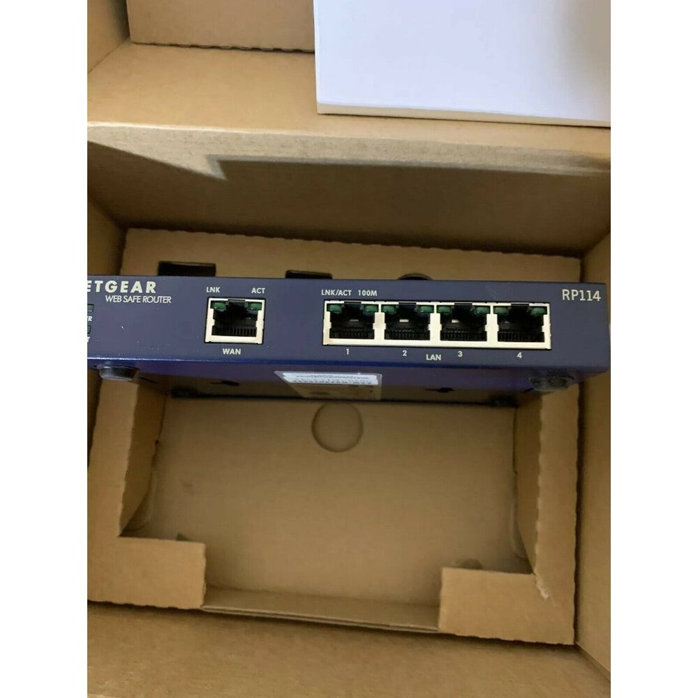 Netgear RP114 Web Safe Cable DSL Router 100 Mbps 4-Port 10/100 Switch Open Box - Picture 10 of 11